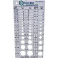 AMERICAN BOLT INTERNALLY THREADED SCREW GAGE (NC/NF) WHITE